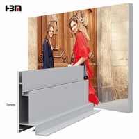 7.8 CM Stretch Tissu Lumière Bannière Lightbox Livraison Gratuite Pliable Toile de Fond Publicité Boîtes à Lumière