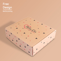Boîtes d'emballage en carton ondulé kraft brun personnalisées avec logo imprimé pour l'expédition de vêtements