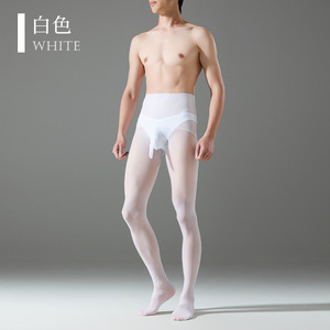 Pantaloni da Uomo Ultra-Sottili Trasparenti Lucidi a Vita Alta 360 °   Collant Modellante Senza Cuciture all'Olio di Cavallo per l'Estate - Product Image 6