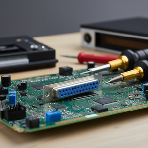 ขั้วต่อ D-Sub ตัวเมีย 25 พิน สำหรับติดตั้งบนแผงวงจรพีซี - Product Image 3
