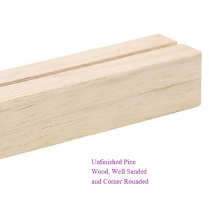 Mộc Acrylic dấu hiệu chủ Walnut gỗ Bảng số hiển thị đứng | nơi chủ thẻ, hoàn hảo cho cửa hàng bán lẻ phần đám cưới - Product Image 2