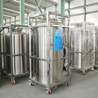 Réservoir d'hydrogène cryogénique Runfeng 500L bouteille de gaz liquide isolée cryogénique Dewars