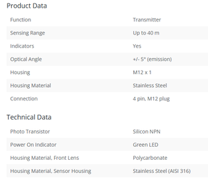 เซ็นเซอร์ระยะไกล MS-TELCO รุ่น LT 110L TS58 J. ระบบโฟโตอิเล็กทริก ของใหม่และของแท้พร้อมส่ง - Product Image 4
