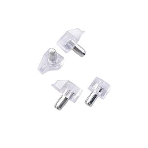 دعامات رفوف بلاستيكية شفافة قابلة للتعديل وغير مرئية للأثاث والخزائن - Product Image 1