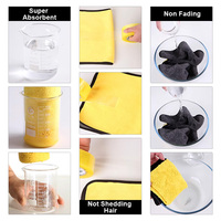 Chiffons de lavage de voiture en microfibre super doux et absorbants 40x60, serviette en microfibre pour le nettoyage de voiture 800gsm