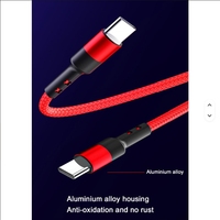 Kabel Data PD 3A/5A USB Tipe C, kabel pengisian daya Cepat 60W kawat nilon tembaga murni untuk ponsel, Printer komputer, IOS