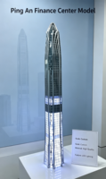 Maquette d'échelle du centre financier Ping An pour hall d'exposition et vitrine de salon professionnel