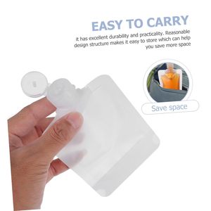 Tùy chỉnh in ấn bơm lại bóp túi Lotion dầu gội rò rỉ bằng chứng bền du lịch đứng <span class=keywords><strong>Spout</strong></span> <span class=keywords><strong>Pouch</strong></span> Bao bì trắng - Product Image 6