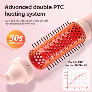 Plancha y Rizador de Pelo 2 en 1 con Iones Negativos PTC, Calentamiento Rápido, 3 Temperaturas, Herramienta Eléctrica Portátil para Peinar el Cabello - Product Image 4