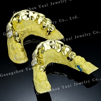 Grillz Moissanite VVS 10K 14K 18K personnalisés en usine, style Hip Hop, micro-incrustation, certifiés par une tierce partie, pour hommes et femmes, pour dents supérieures et inférieures