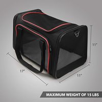 Transporteurs pour animaux de compagnie, transport pour animaux de compagnie approuvé par les compagnies aériennes, voyage pliable pour animaux de compagnie souple pour chats moyens et chiots