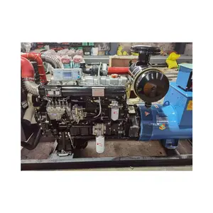 Low price brush diesel rust proof genset silent 90kw motor vol vo per kins engine generator set school dynamo