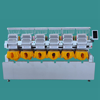 Machine à broder SNWSIM 6 têtes avec broderie de chapeau d'ordinateur multifonctionnelle 15 points