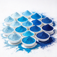 Poudre de colorant bleu premium à forte puissance de teinture pour peinture, plastique, cires, fibres et caoutchouc - Colorant bleu soluble dans l'huile