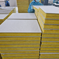 Panneau de plafond acoustique perforé en carton-plâtre avec revêtement en papier, absorbant le son, pour la décoration intérieure des bureaux et des hôtels