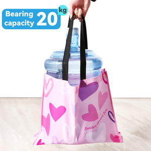 Bolsa no tejida plegable de gran capacidad con logotipo personalizado - Product Image 4
