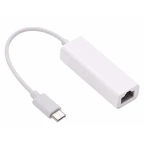 适用于MacBook Chromebook的C至RJ45局域网适配器USB C至以太网适配器10/100Mbps网卡