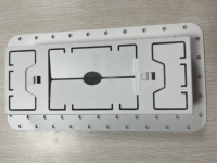 Grille de ventilation murale carrée moderne en acier blanc HSW OEM, pour montage encastré dans les plafonds et les cloisons sèches, avec garantie d'un an