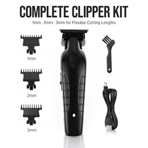 Rifinitore per Capelli da Barbiere 7000 RPM con Lama in Ceramica, <span class=keywords><strong>Regolabarba</strong></span> per Stile <span class=keywords><strong>e</strong></span> Definizione della Linea dei Capelli, Ricarica USB-C, Supporto Logo Personalizzato OEM - Product Image 6