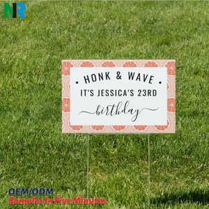 Panneaux de campagne en plastique vierges personnalisables 18x24 4mm avec logo sur mesure pour la décoration de jardin et la publicité - Product Image 1