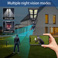 Lámpara Solar V380 Pro para Calle y Exteriores con Reflector LED y Cámara de Seguridad de 360 Grados