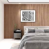 Panel de listón de madera maciza, materiales de construcción, Panel de pared estriado, precio de fábrica, venta al por mayor