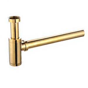 Ensemble <span class=keywords><strong>de</strong></span> <span class=keywords><strong>vidange</strong></span> <span class=keywords><strong>de</strong></span> lavabo moderne en acier inoxydable avec siphon bouteille G 1-1/4" pour salle <span class=keywords><strong>de</strong></span> bain d'hôtel et baignoire - Anti-corrosion et écologique - Product Image 1