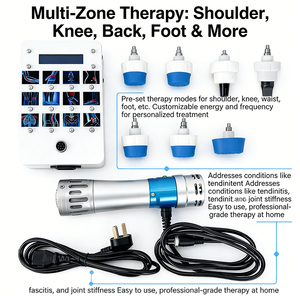 Electromagnetic Shockwave Massager Deep Tissue Therapy <b>Machine</b> Pain Relief ED Treatment <b>Muscle</b> Recovery Physiotherapy - Product Image 6