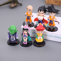 Venta al por mayor decoración del hogar encantador caliente Anime s Son Goku modelo de dibujos animados japoneses 3D juguete PVC figura de acción regalo miniatura