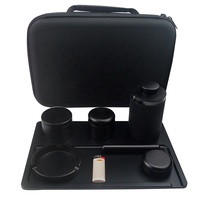 Smoker — Kit de fumage LOL, avec pot en verre pour herbes, Tube de rangement des herbes, accessoires de fumage