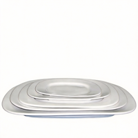 Assiettes en mélamine pour hôtel, assiettes en mélamine céramique en gros