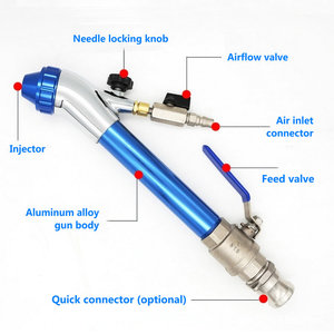 YM-330 多機能 耐火塗料 スプレーガン 各種ノズル対応 セメントモルタル コーティング 高流量 左官 塗装ガン - Product Image 3