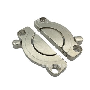 Connecteur de bureau en alliage de zinc argenté, fixation plate pour table, verrou de jonction moderne, simple et durable, accessoire de quincaillerie - Product Image 4