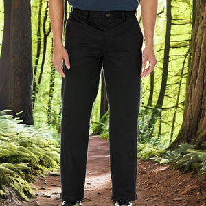 Pantalones Largos Casuales Color Caqui de Alta Calidad para Hombre, Pantalones de Trabajo de Lona con Bolsillos Tipo Cargo, Cintura Media, Frente Plano, para Actividades al Aire Libre - Product Image 3