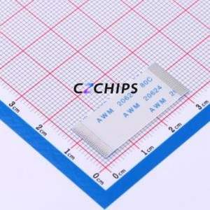 JS05A-24P-030-3-4 FFC Cable (Flexible Flat Cable) P=0.5mm Connector 24P 0.5mm 0.3mm Non-Inverting - Product Image 1