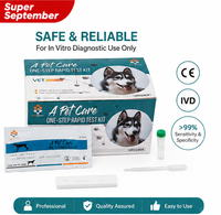 BEST VET Kit de test rapide vétérinaire pour la détection de la peste canine, de l'Ehrlichia, de la Babesia et de l'Anaplasma, kits de test rapide en une étape