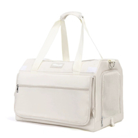 Boîte à roulettes pour animaux de compagnie valise de bus à deux étages chat pour sortir Portable deux chats grand espace respirant chien sac à dos