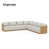 Wasserdichtes Gartensofa Wetterbeständige Outdoor-Möbel Sektionales Villen-Sofa Foshan Fabrik Terrassen Outdoor Modulares Sofa-Set