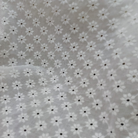 Kain Bordir Voile Katun 100% Ramah Lingkungan untuk Pakaian & Tas