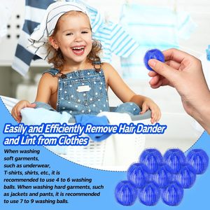 Balle magique en nylon pour l'élimination des taches, <span class=keywords><strong>anti</strong></span>-emmêlement et aspiration des cheveux, solution en un clic pour la <span class=keywords><strong>machine</strong></span> <span class=keywords><strong>à</strong></span> <span class=keywords><strong>laver</strong></span>, 12 pièces - Product Image 4