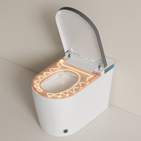 WC intelligent en céramique électronique, version standard, toilette automatique en céramique monobloc, toilette intelligente pour salle de bain