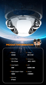 Đèn pha ô tô Bi-<span class=keywords><strong>LED</strong></span> Projector 3.0 tùy chỉnh, chip 3570, màu trắng, dùng cho đèn pha cao thấp, kích thước 3 inch - Product Image 4