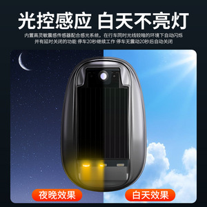 Luz LED solar de advertencia para techo de camioneta, con control remoto, para modificación de techo de camión transfronterizo - Product Image 3