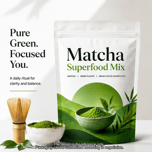 Mix di Superfood al Matcha |   Matcha + Verdure + Superfood per il Benessere Cerebrale |   Miscela Focus per Studio e Ufficio |   Adatto ai frullati - Product Image 1