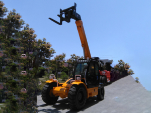 Chariot élévateur télescopique HNT30 de 3 tonnes avec mât à flèche multi-étages pour les travaux de manutention de matériaux de construction - Product Image 6