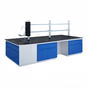 Laboratorio banco di lavoro con acciaio/legno armadi piano di lavoro chimico laboratorio Dental Workstation panche e banco di lavoro per laboratori - Product Image 6