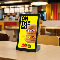 Écrans publicitaires intérieurs de petite taille, panneaux d'affichage électroniques de menus, table de réception haute définition pour restaurants et immeubles de bureaux