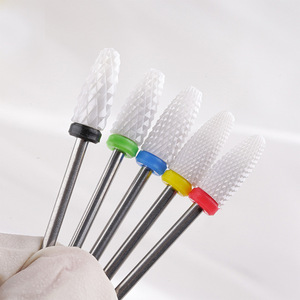 Yuemanicure her türlü seramik tırnak matkap uçları manikür makine aksesuarları döner elektrikli tırnak törpüsü kesici freze aracı - Product Image 2