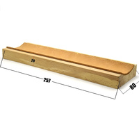 Gabarit de pose de chevilles en bois massif à rayures rouges et bleues, outil de luthier pour l'installation et le remplacement des chevilles de guitare et de basse