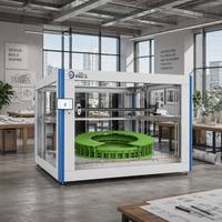 Printer 3D Industri dengan USB WiFi, Cangkang Logam Besar, Mendukung PLA ABS TPU